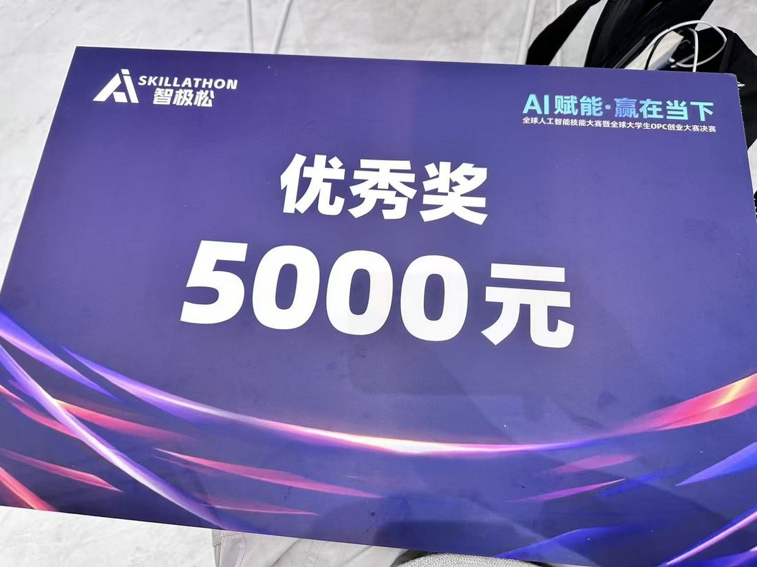 智极松 AI Skillathon 优秀奖